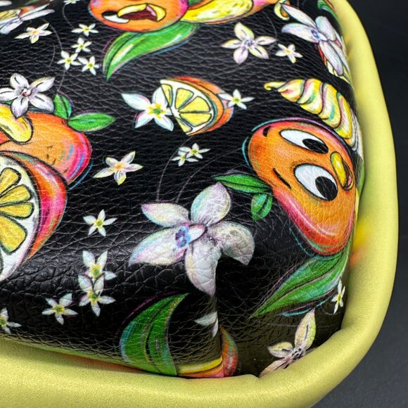 Rosie Sling Purse Anthropomorphic Orange Black Yellow Adjustable Strap Kitschy - Picture 9 of 12